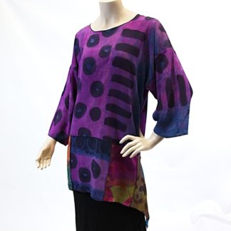 Bamboo Pieced Top/Tunic Autumn-Violet