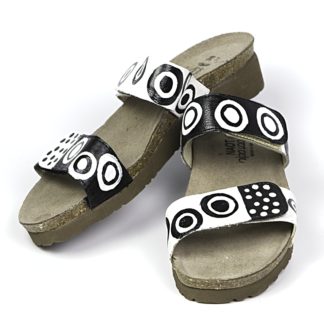 Althea - Black and White - Discontinued by Naot- Limited Sizes - All Sales Final