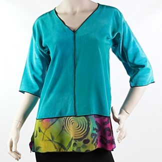 Swing Tunic - Pieced - Turquoise