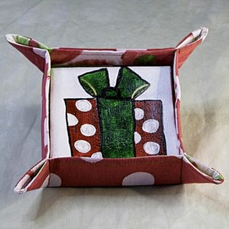 Holiday Container with 4 Holiday Coasters